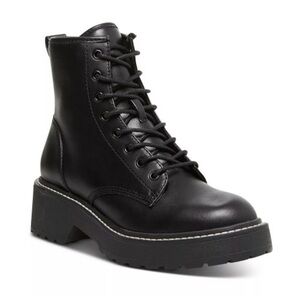 Women's Madden Girl Carra Lace-Up Lug Sole Combat Boots